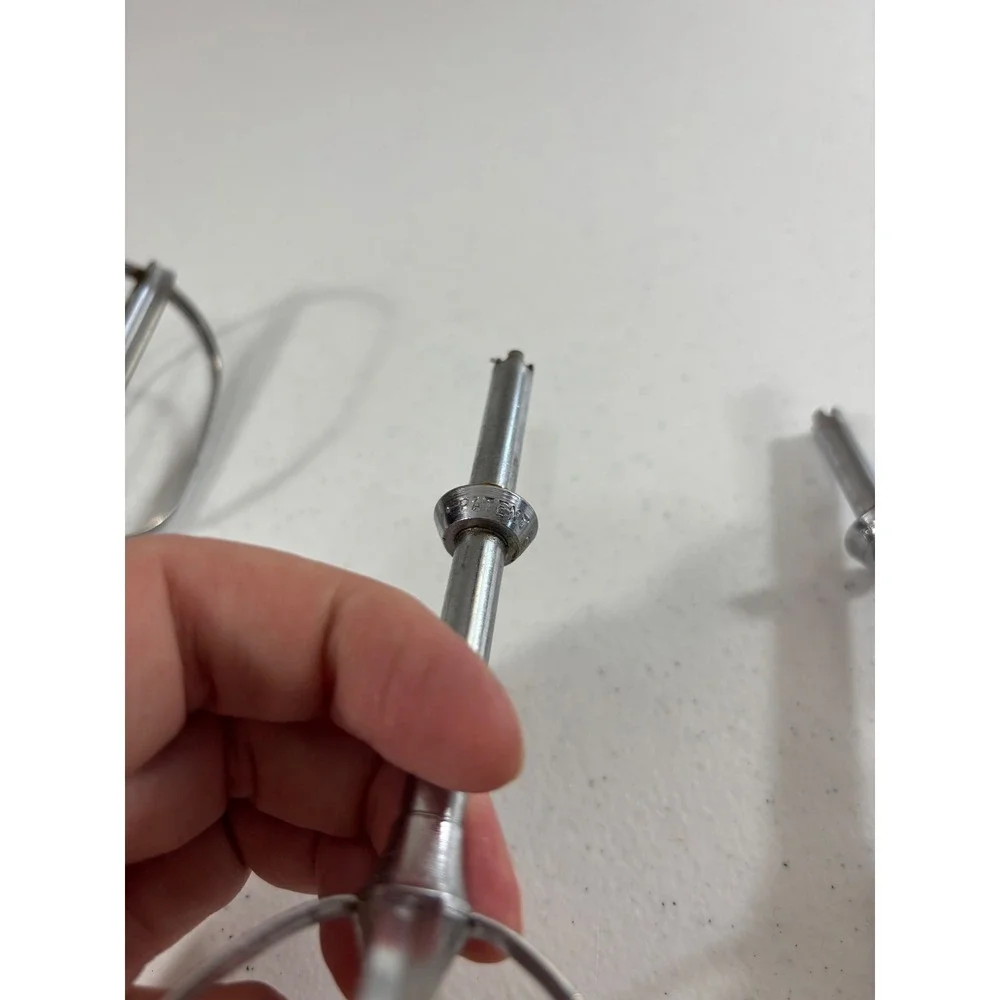 Vintage Sunbeam Mixmaster Beaters Replacement Set of 3 Chrome Mixer Attachments